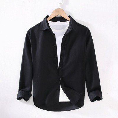 Men's Solid Cotton Shirt Color (ONLY SHIRT)
