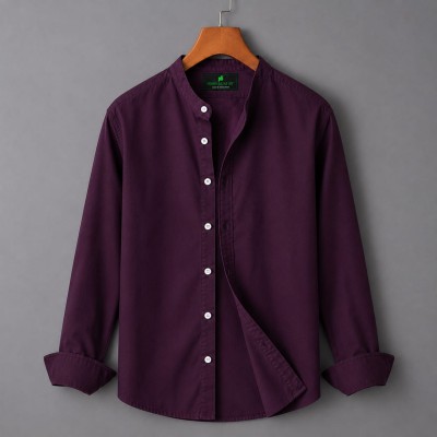 Men's Solid Cotton Shirt Ban Color (ONLY SHIRT) -