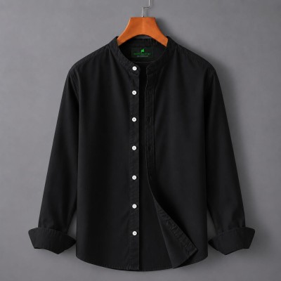 Men's Solid Cotton Shirt Ban Color (ONLY SHIRT)